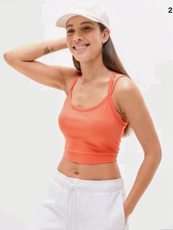 Athleta Tops - NWT Athleta Signature Rib Wide Binding Tank Cropped